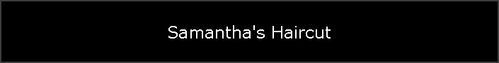 Samantha's Haircut