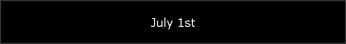 July 1st