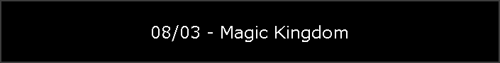 08/03 - Magic Kingdom